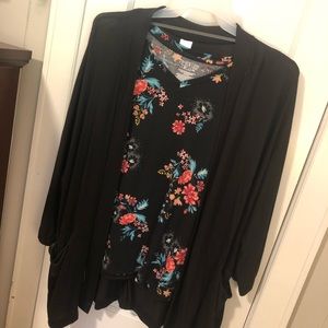 NWOT cami and cardigan